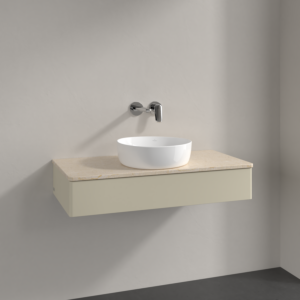 Villeroy und Boch Antao Waschtisch-Unterschrank K09013HJ 100x19x50cm, Waschbeckenplattenfarbe botticino, silk grey matt lacquer
