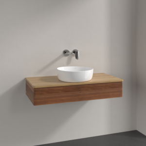 Villeroy und Boch Antao Waschtisch-Unterschrank K09111HM 100x19x50cm, Waschbeckenplattenfarbe honey oak, warm walnut