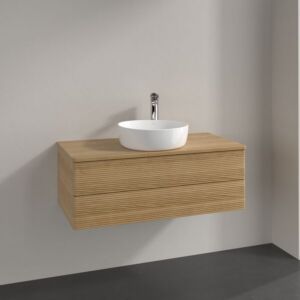 Villeroy and Boch Antao vanity unit K20111HN 100x36x50cm, washbasin top color honey oak, honey oak