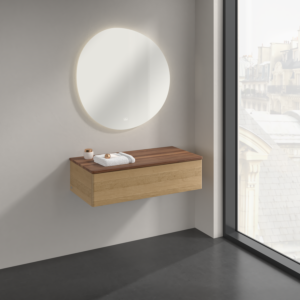 Villeroy und Boch Antao Sideboard K40002HN 100x26,8x50cm, Waschbeckenplattenfarbe warm walnut, honey oak