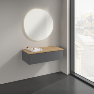 Villeroy und Boch Antao Sideboard K40101GK 100x26,8x50cm, Waschbeckenplattenfarbe honey oak, anthracite matt lacquer