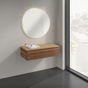 Villeroy und Boch Antao Sideboard K40101HM 100x26,8x50cm, Waschbeckenplattenfarbe honey oak, warm walnut