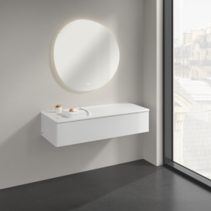 Villeroy &amp; Boch Antao sideboard K41000GF 120x26.8x50cm, washbasin top color lacquer, glossy white lacquer