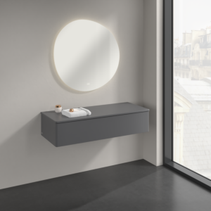 Villeroy &amp; Boch Antao sideboard K41000GK 120x26.8x50cm, washbasin top color lacquer, anthracite matt lacquer