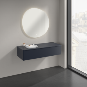 Villeroy &amp; Boch Antao sideboard K41000HG 120x26.8x50cm, washbasin top color lacquer, midnight blue matt lacquer