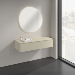 Villeroy &amp; Boch Antao sideboard K41000HJ 120x26.8x50cm, washbasin top color: silk grey matt lacquer