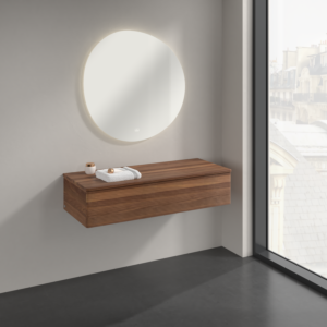 Villeroy &amp; Boch Antao Sideboard K41102HM 120x26.8x50cm, washbasin top color warm walnut, warm walnut