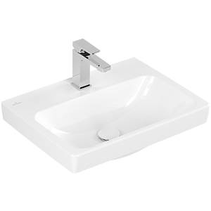 Villeroy und Boch Architectura Waschtisch 4A8756T2 55x42cm, 1 Hahnloch, ohne Überlauf, weiß AntiBac C-plus
