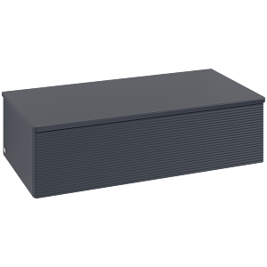 Meuble sous-vasque Villeroy et Boch Antao L40100HG 100x26,8x50cm, plan vasque laqué, bleu nuit laqué mat