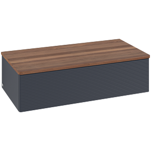 Villeroy and Boch Antao vanity unit L40102HG 100x26.8x50cm, washbasin top color warm walnut, midnight blue matt lacquer