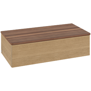 Villeroy and Boch Antao vanity unit L40102HN 100x26.8x50cm, washbasin top color warm walnut, honey oak