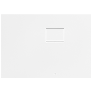 Villeroy &amp; Boch Squaro Infinity shower tray UDQ1070SQI2RVRW 100 x 70 x 4 cm, Stone White, corner installation right against wall