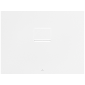 Villeroy und Boch Squaro Infinity Duschwanne UDQ1075SQI2IVRW 100 x 75 x 4 cm, Stone White, für flächenbündige Installation