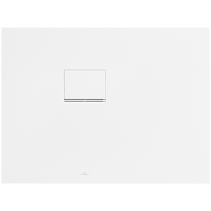 Villeroy und Boch Squaro Infinity Duschwanne UDQ1075SQI2LVRW 100 x 75 x 4 cm, Stone White, Eck-Einbau links gegen Wand