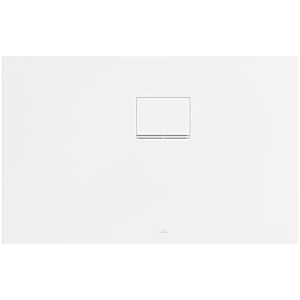 Villeroy &amp; Boch Squaro Infinity shower tray UDQ1170SQI2RVRW 110 x 70 x 4 cm, Stone White, corner installation right against wall