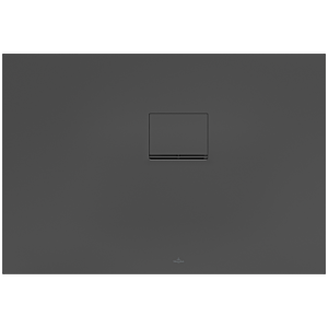 Villeroy & Boch Squaro Infinity Duschwanne UDQ1175SQI2RV1S, 110 x 75 x 4 cm, anthrazit