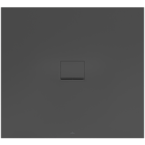 Receveur de douche Villeroy &amp; Boch Squaro Infinity UDQ1210SQI2BV1S 120 x 100 x 4 cm, anthracite, universel, découpe latérale longue