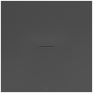 Villeroy &amp; Boch Squaro Infinity shower tray UDQ1212SQI1MV1S 120 x 120 x 4 cm, anthracite, dimensions for flush installation