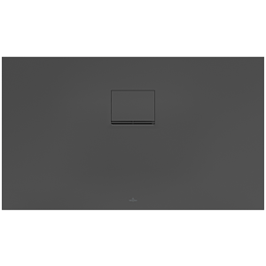 Villeroy & Boch Squaro Infinity Duschwanne UDQ1270SQI2BV1S, 120 x 70 x 4 cm, anthrazit