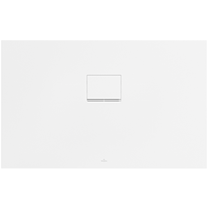 Receveur de douche Villeroy &amp; Boch Squaro Infinity UDQ1275SQI2BVRW 120 x 75 x 4 cm, Blanc Pierre, universel, découpe latérale longue