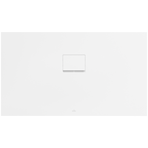 Receveur de douche Villeroy &amp; Boch Squaro Infinity UDQ1375SQI2IVRW 130 x 75 x 4 cm, Blanc Pierre, pour installation à fleur de plafond