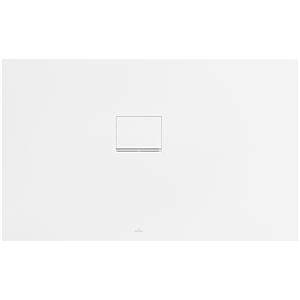 Villeroy &amp; Boch Squaro Infinity shower tray UDQ1380SQI2LVRW 130 x 80 x 4 cm, Stone White, corner installation left against wall