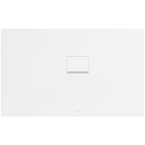 Villeroy &amp; Boch Squaro Infinity shower tray UDQ1380SQI2RVRW 130 x 80 x 4 cm, Stone White, corner installation right against wall