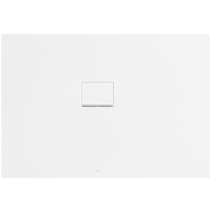 Receveur de douche Villeroy &amp; Boch Squaro Infinity UDQ1390SQI2LVRW 130 x 90 x 4 cm, Blanc Pierre, pose en angle gauche contre le mur