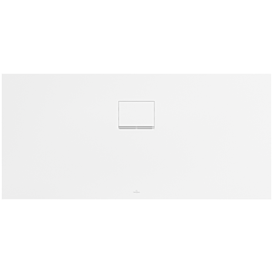 Receveur de douche Villeroy &amp; Boch Squaro Infinity UDQ1570SQI2IVRW 150 x 70 x 4 cm, Blanc Pierre, pour installation à fleur de plafond