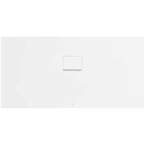 Receveur de douche Villeroy &amp; Boch Squaro Infinity UDQ1575SQI2IVRW 150 x 75 x 4 cm, Blanc Pierre, pour installation à fleur de plafond