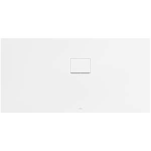 Villeroy &amp; Boch Squaro Infinity shower tray UDQ1575SQI2RVRW 150 x 75 x 4 cm, Stone White, corner installation right against wall