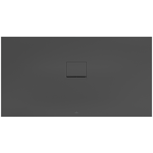 Villeroy & Boch Squaro Infinity shower UDQ1580SQI2IV1S , 150 x 80 x 4 cm, anthracite