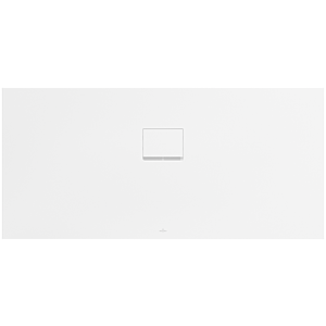 Receveur de douche Villeroy &amp; Boch Squaro Infinity UDQ1675SQI2BVRW 160 x 75 x 4 cm, Blanc Pierre, universel, découpe latérale longue
