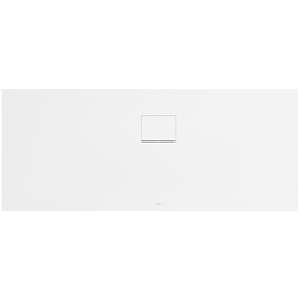 Receveur de douche Villeroy &amp; Boch Squaro Infinity UDQ1770SQI2RVRW 170 x 70 x 4 cm, Blanc Pierre, installation en angle contre le mur