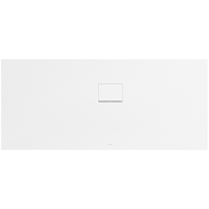 Villeroy &amp; Boch Squaro Infinity shower tray UDQ1775SQI2RVRW 170 x 75 x 4 cm, Stone White, corner installation right against wall