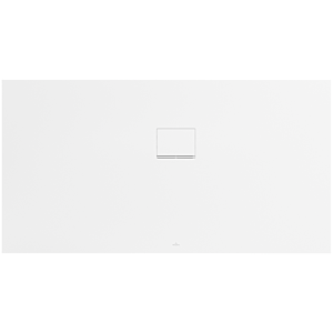 Receveur de douche Villeroy &amp; Boch Squaro Infinity UDQ1790SQI2RVRW 170 x 90 x 4 cm, Blanc Pierre, installation en angle contre le mur