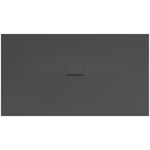 Villeroy &amp; Boch Squaro Infinity shower tray UDQ1810SQI2MV1S 180 x 100 x 4 cm, anthracite, dimensions for flush installation