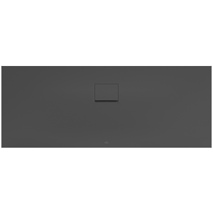 Villeroy & Boch Squaro Infinity Duschwanne UDQ1870SQI2BV1S, 180 x 70 x 4 cm, anthrazit