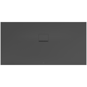 Villeroy & Boch Squaro Infinity shower UDQ1890SQI2BV1S , 180 x 90 x 4 cm, anthracite