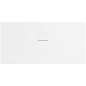 Receveur de douche Villeroy &amp; Boch Squaro Infinity UDQ1890SQI2BVRW 180 x 90 x 4 cm, Blanc Pierre, universel, découpe latérale longue