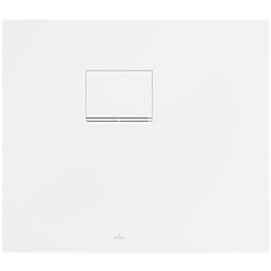 Villeroy und Boch Squaro Infinity Duschwanne UDQ8070SQI2LVRW 80 x 70 x 4 cm, Stone White, Eck-Einbau links gegen Wand