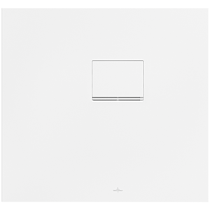Villeroy &amp; Boch Squaro Infinity shower tray UDQ8075SQI2RVRW 80 x 75 x 4 cm, Stone White, corner installation right against wall