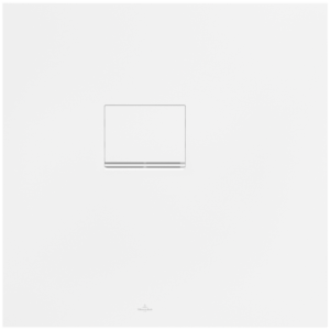 Villeroy und Boch Squaro Infinity Duschwanne UDQ8080SQI1LVRW 80 x 80 x 4 cm, Stone White, Eck-Einbau links gegen Wand