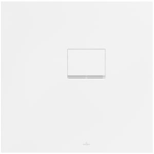Villeroy &amp; Boch Squaro Infinity shower tray UDQ8080SQI1RVRW 80 x 80 x 4 cm, Stone White, corner installation right against wall