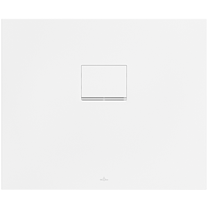Receveur de douche Villeroy &amp; Boch Squaro Infinity UDQ9075SQI2BVRW 90 x 75 x 4 cm, Blanc Pierre, universel, découpe latérale longue