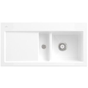 Villeroy and Boch Subway 60 built-in sink 671200KG sink right, 1000x510mm, snow white CeramicPlus