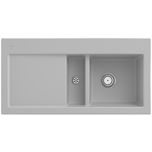 Villeroy und Boch Subway 60 Einbauspüle 671200SM Spülbecken rechts, 1000x510mm, steam CeramicPlus