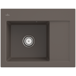 Villeroy and Boch Subway 45 Compact built-in sink 331200TR built-in sink left, 650x220x510mm, timber CeramicPlus