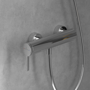 Villeroy und Boch Dawn Einhebel-Duscharmatur TVS10630115061 mit Rückflussschutz, Wandmontage, chrom