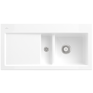 Villeroy und Boch Subway 60 Einbauspüle 671200R1 Spülbecken rechts, 1000x510mm, weiß alpin CeramicPlus